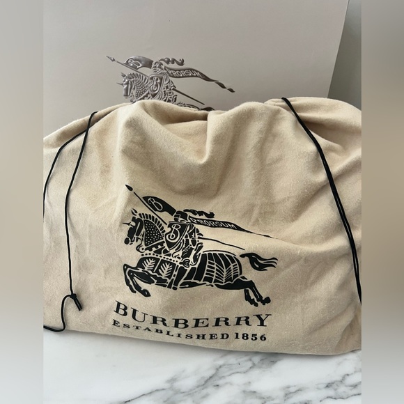 Burberry Diaper Tote Bag Nylon Check Black